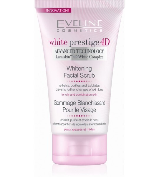 Gel tẩy da chết trắng da White Prestige 4D Eveline - 150ml