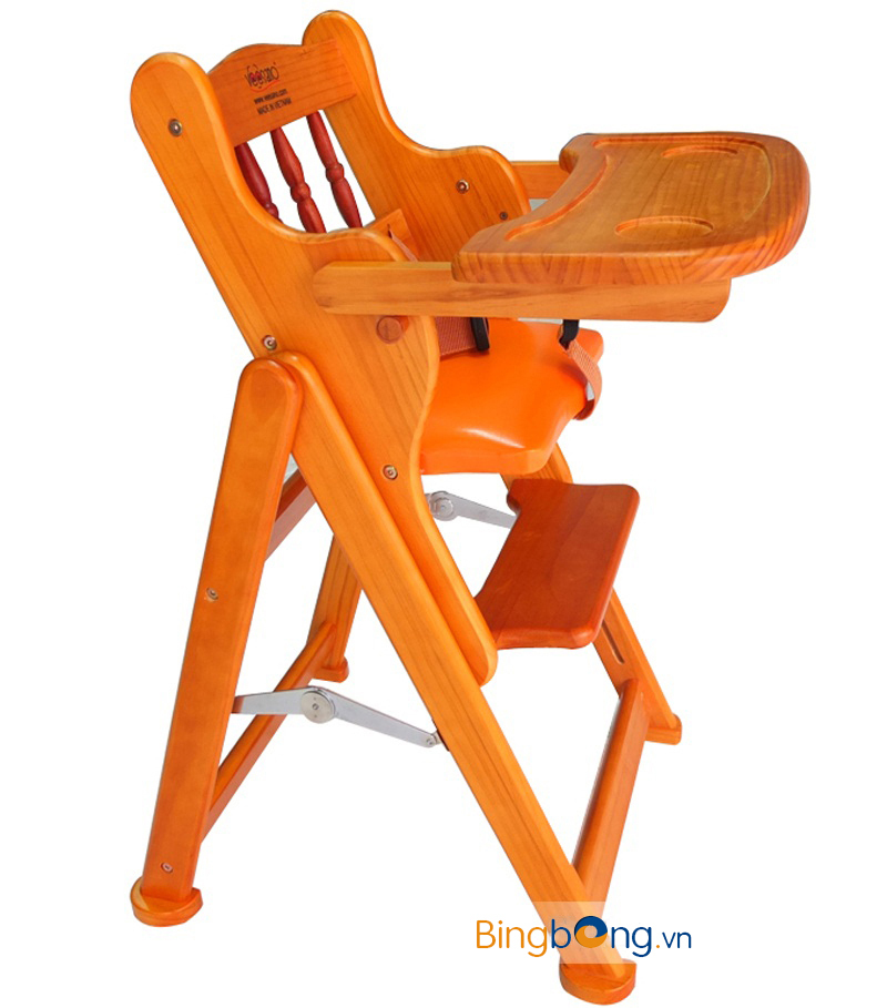 Ghế ăn cho bé bằng gỗ có điều chỉnh độ cao Veesano VM213