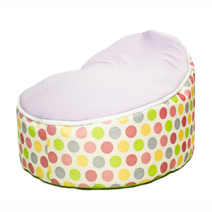 Ghế lười em bé 70x50x20cm-Chấm bi Polka-tím-TRBTODPOL-004