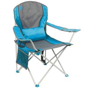 Ghế xếp tay tựa có đệm lưng Coleman Lumbar Quad Chair 2000019207 - Xanh Dương