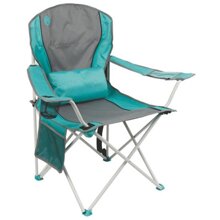 Ghế xếp tay tựa có đệm lưng Coleman Lumbar Quad Chair Teal 2000019204 - Xanh Ngọc