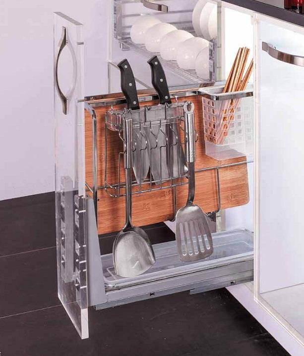 Giá để gia vị dao thớt inox nan KT 200