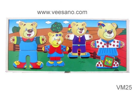 Gia đình gấu 4 con Veesano VM25