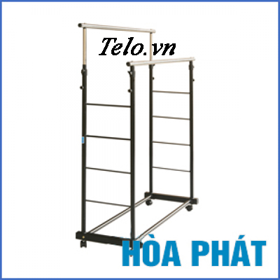 Giàn phơi quần áo kép Hòa Phát GTD02 - có bánh xe