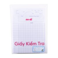 Giấy kiểm tra Điểm 10 TP-GKT04 - 5 ô ly vuông