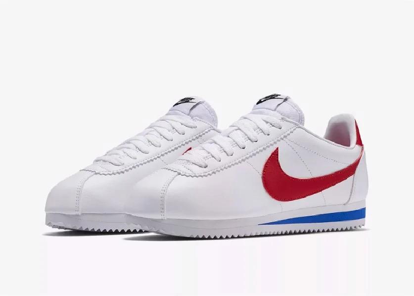 Giày Nike Classic Cortez Leather White Red 807471-103
