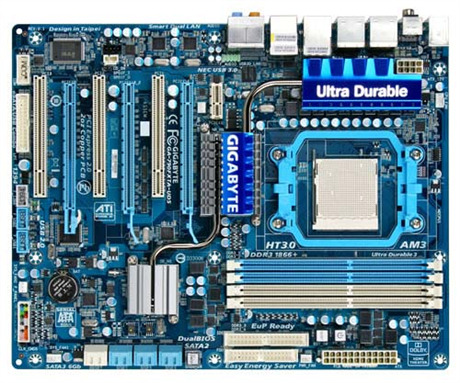 Bo mạch chủ - Mainboard Gigabyte GA-790FXTA-UD5 - Socket AM3, AMD 790FX/SB750, 4  x DIMM, Max 16GB, DDR3