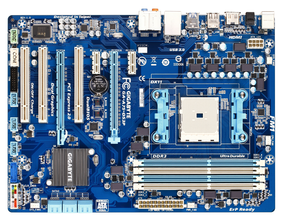 Bo mạch chủ - Mainboard Gigabyte GA-A75-DS3P