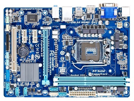 Bo mạch chủ - Mainboard Gigabyte GA-B75M-HD3 - Socket 1155 , Intel B75, 2xDIMM, Max 16 GB, DDR3