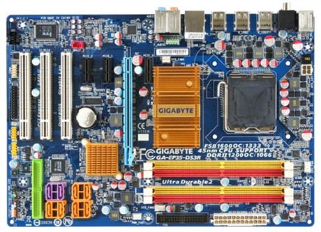 Bo mạch chủ - Mainboard Gigabyte GA-EP35-DS3R (rev 2.1) - Socket 775, Intel P35/ICH9R, 4 x DIMM, Max 8GB, DDR2