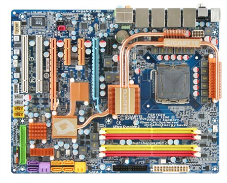 Bo mạch chủ - Mainboard Gigabyte GA-EP45-DQ6 (rev 1.0) - Socket 775, Intel P45/ICH10R, 4 x DIMM, Max 16GB, DDR2