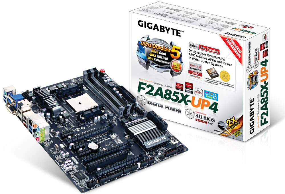 Bo mạch chủ - Mainboard Gigabyte GA-F2A85X-UP4 - Socket FM2, AMD A85X, 4 x DIMM Max 64GB, DDR3