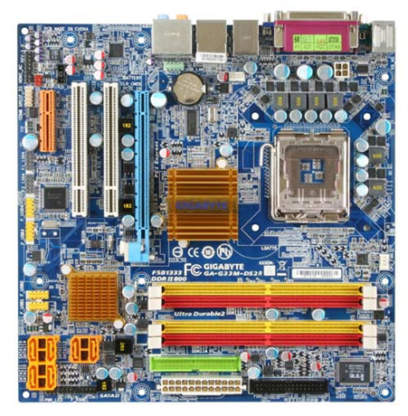 Bo mạch chủ - Mainboard Gigabyte GA-G33M-DS2R - Socket 775, Intel G33/ICH9R, 4 x DIMM, Max 8GB, DDR2