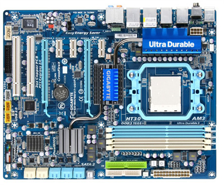 Bo mạch chủ - Mainboard Gigabyte GA-MA790FXT-UD5P - Socket AM3, AMD 790FX/SB750, 4 x DIMM, Max 16GB, DDR3