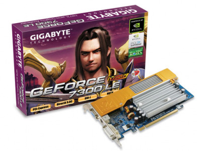 Card đồ họa (VGA Card) Gigabyte GV-NX73L128D-RH - NVIDIA GeForce 7300 LE, GDDR2, 128MB, 64-bit, PCI Express x16