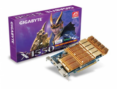 Card đồ họa (VGA Card) Gigabyte GV-RX155256D-RH - ATI Radeon X1550, GDDR2, 256MB, 128 bit, PCI Express x16