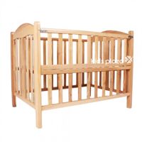 Giường cũi trẻ em 2 trong 1 gỗ sồi Mỹ