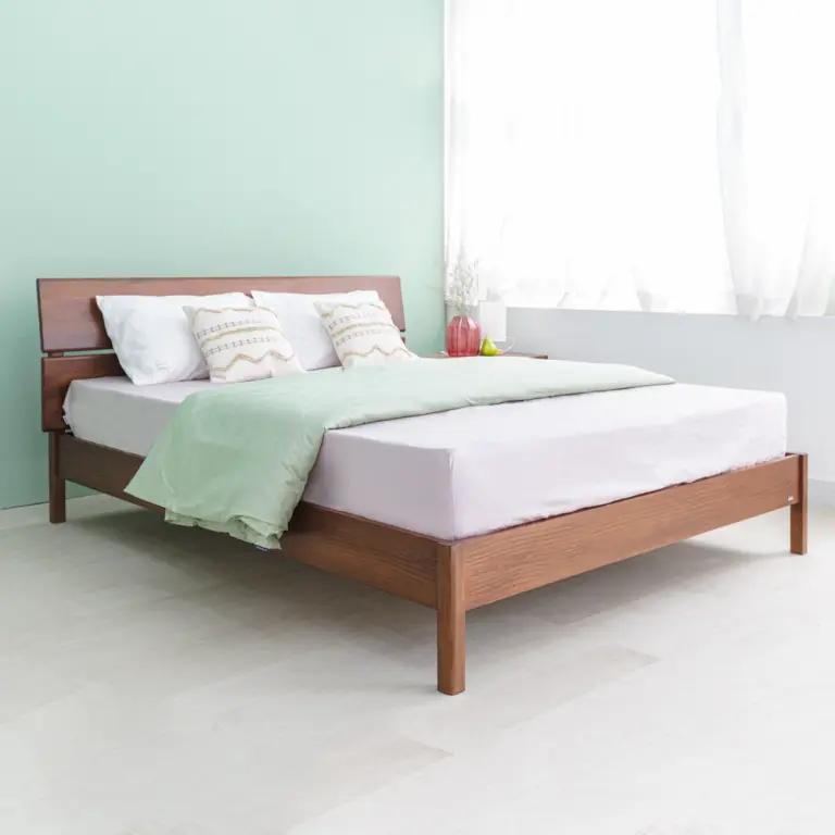 Giường ngủ gỗ tràm Moho Vline 601 1m6