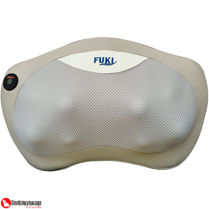 Gối massage hồng ngoại trị liệu đau vai, cổ, lưng Shiatsu Fuki FK-568