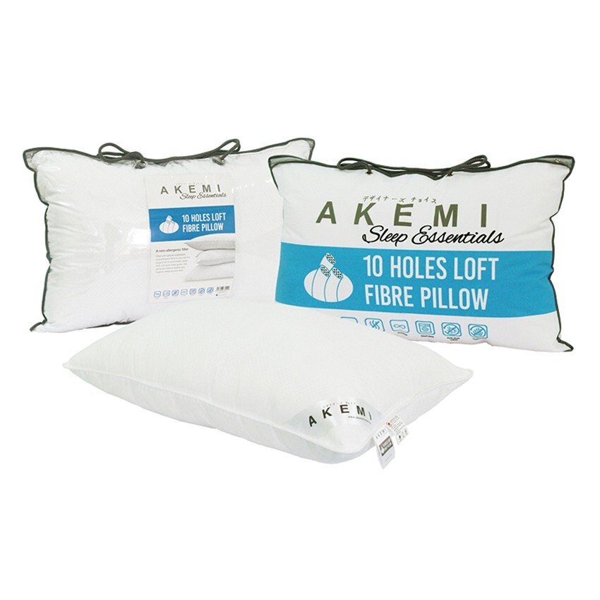 Gối Nằm Akemi Sleep Essential 10 Holes Loft Fibre Pillow AKI63042PIL - 48x74 cm