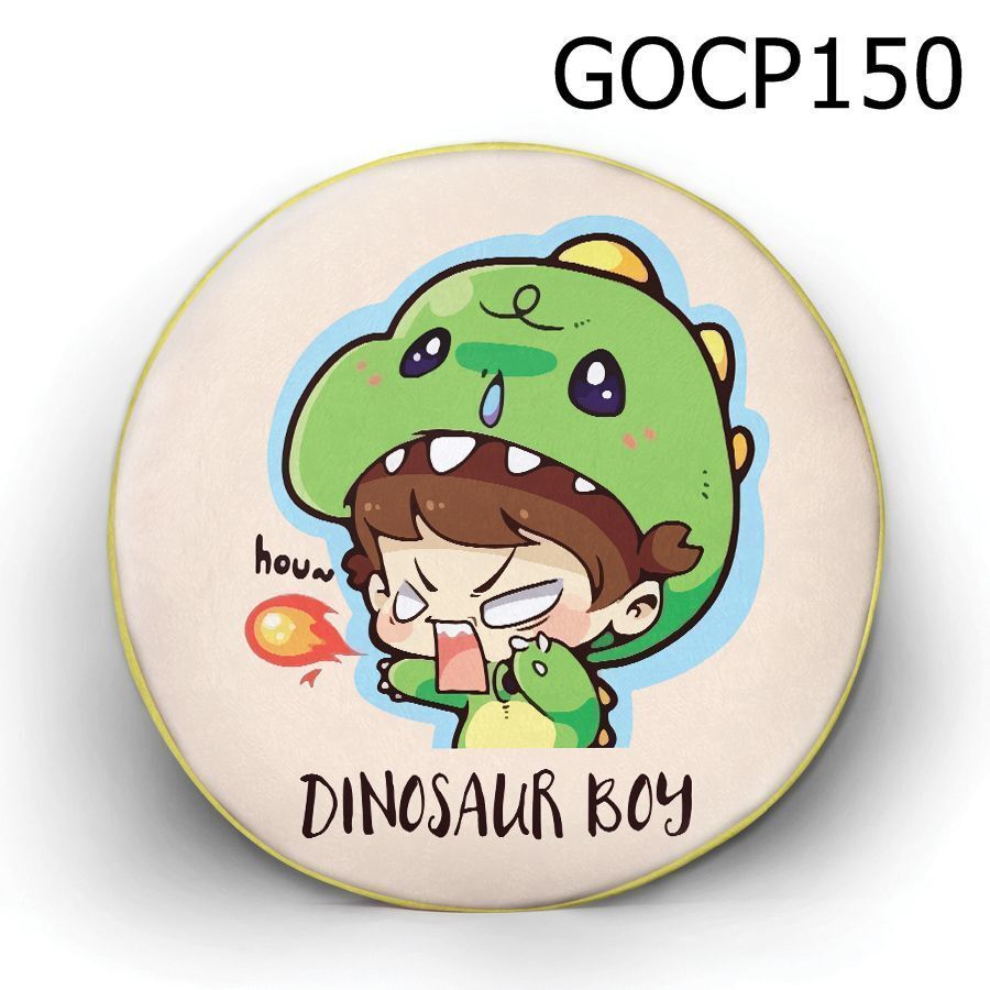 Gối tròn Cậu bé khủng long - GOCP150