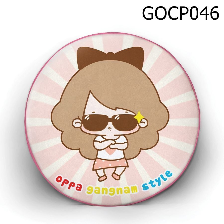 Gối tròn Cô bé Gangnam style - GOCP046