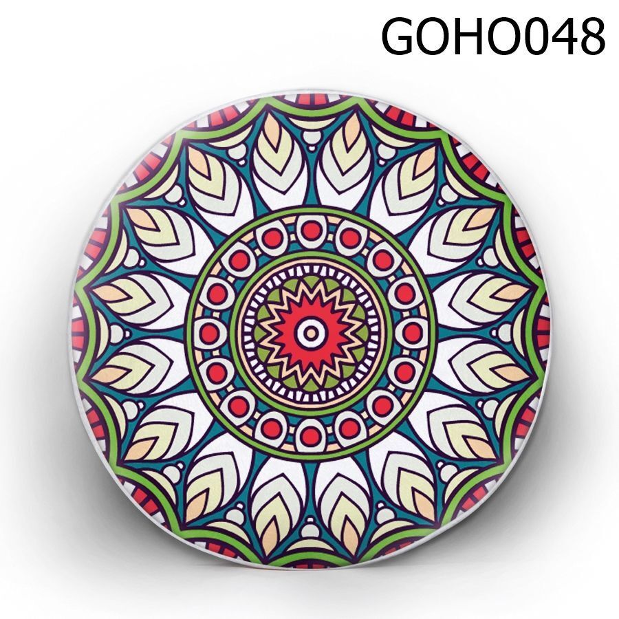 Gối tròn lá xếp hình tròn - GOHO048