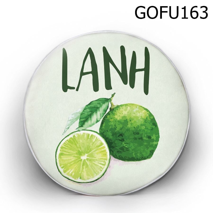Gối tròn Lanh chanh - GOFU163