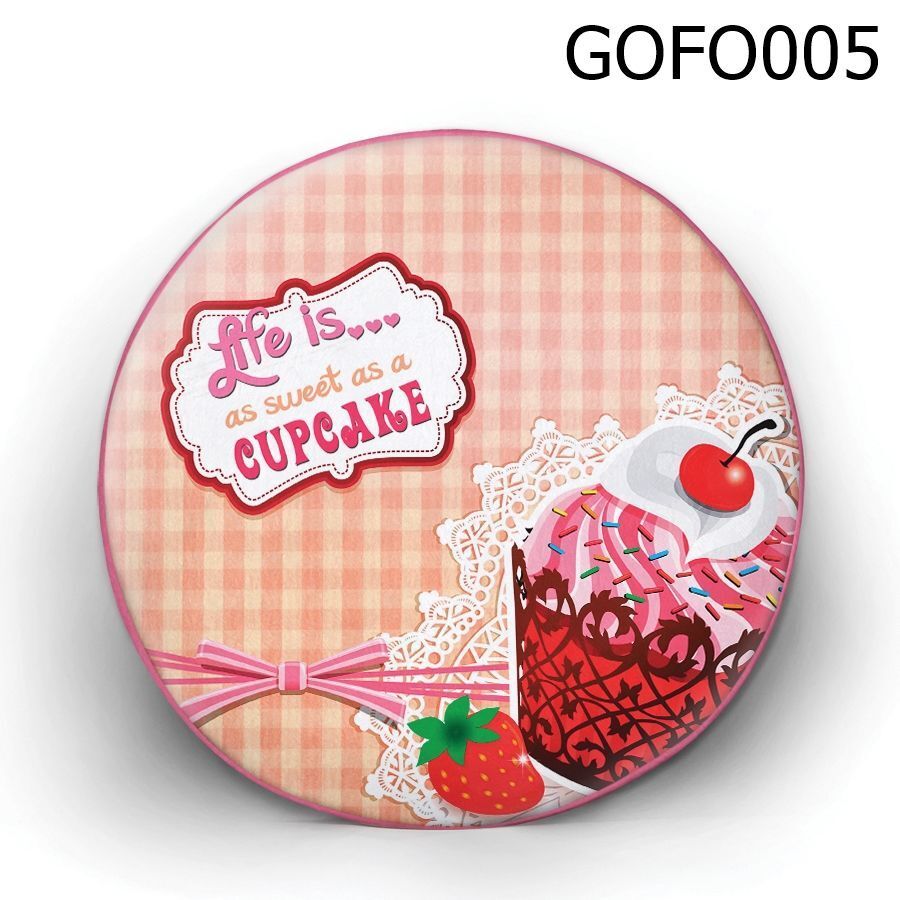 Gối tròn Life is…as sweet as a cupcake - GOFO005