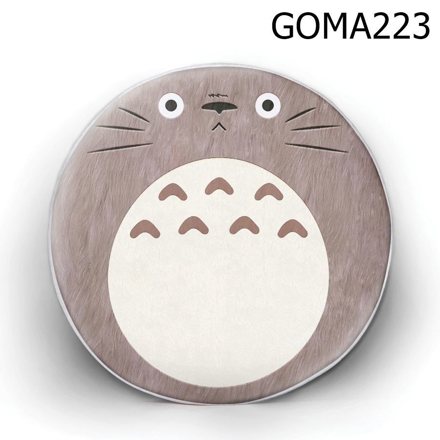 Gối tròn Totoro nâu mặt ngơ - GOMA223