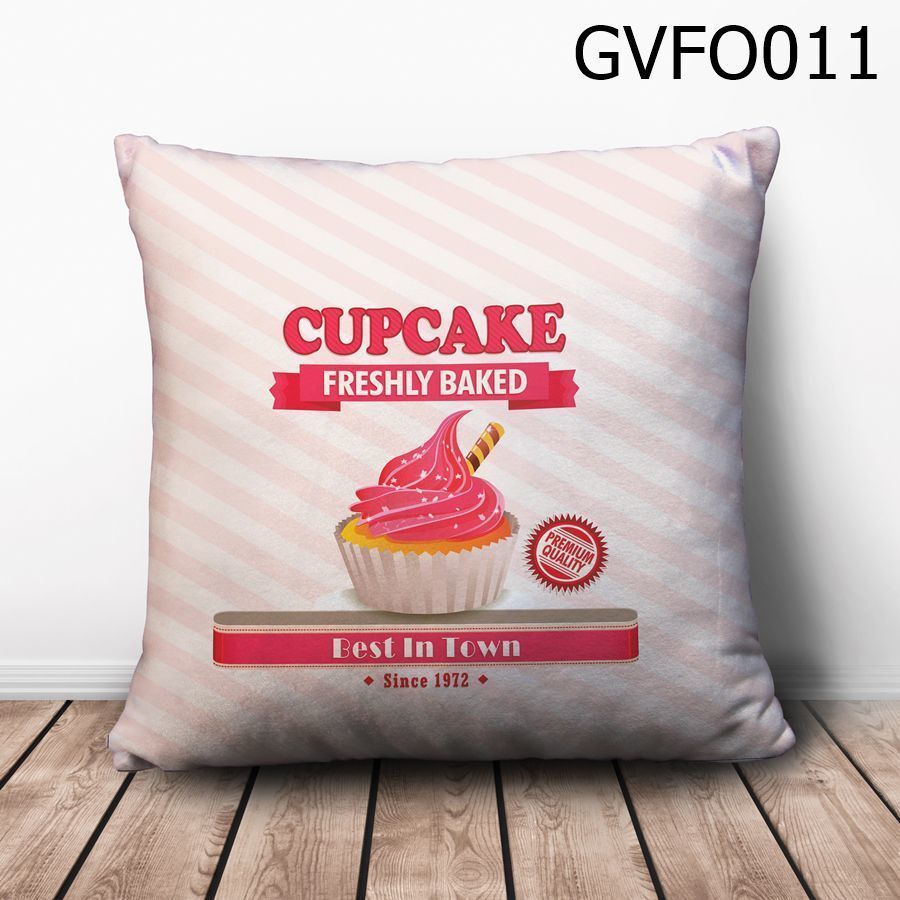 Gối vuông Cupcake Freshly Baked - GVFO011