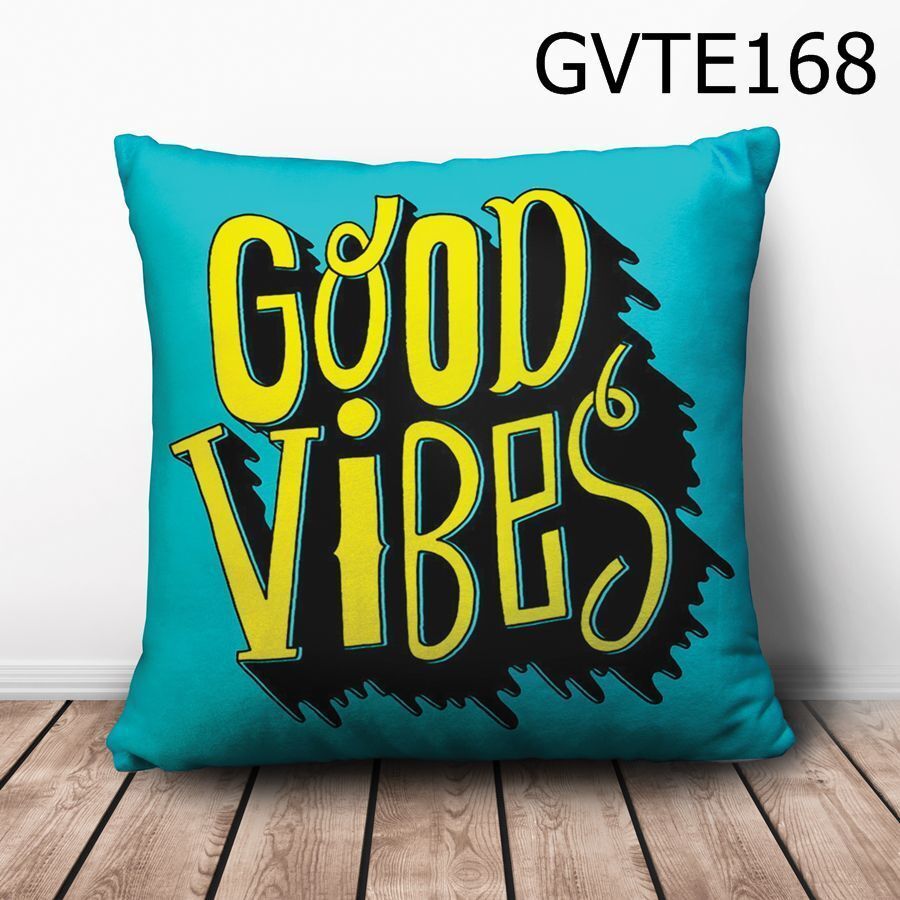 Gối vuông Good Vibes - GVTE168