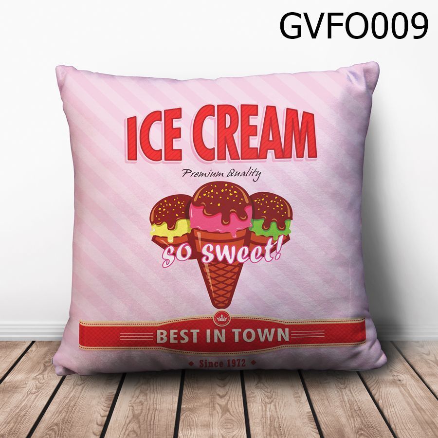 Gối vuông Ice Cream so sweet - GVFO009