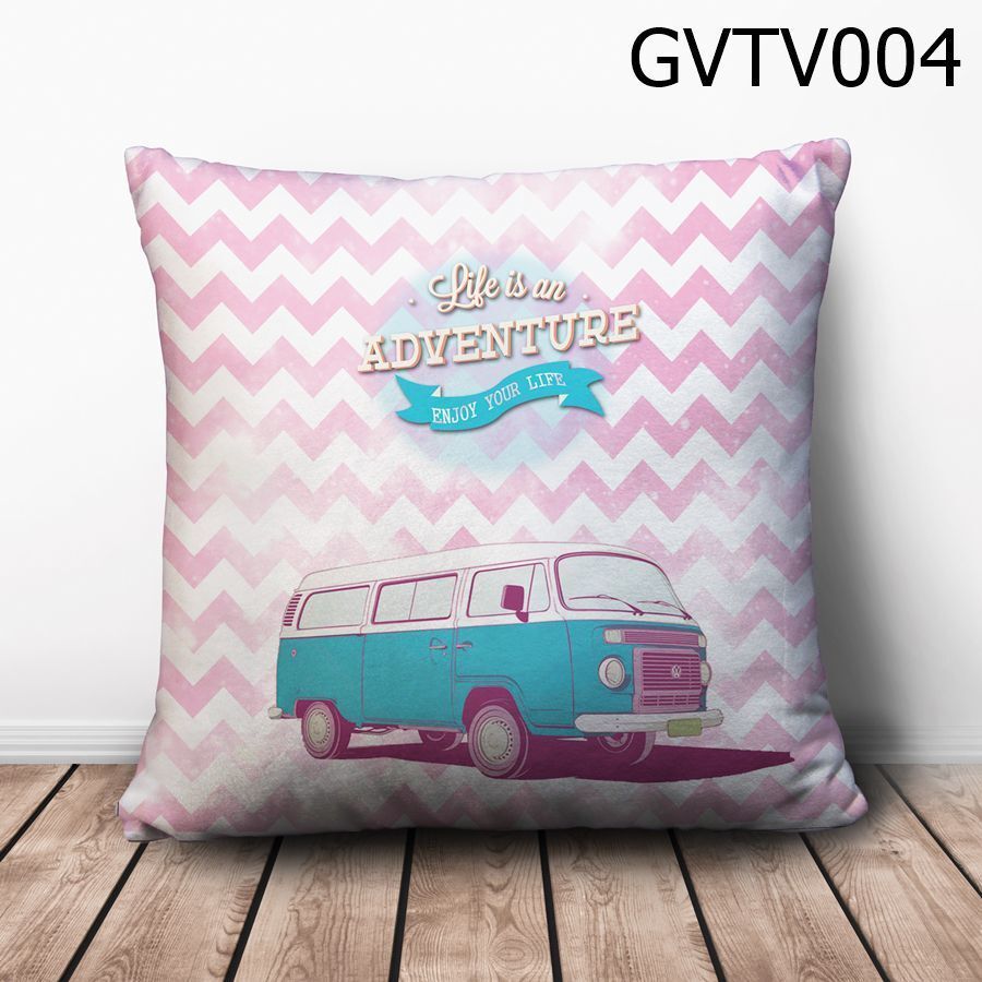 Gối vuông Life is an Adventure - GVTV004