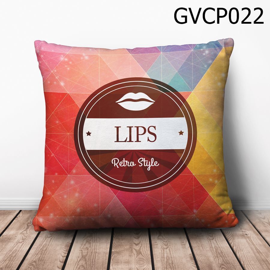 Gối vuông Lips Retro Style - GVCP022