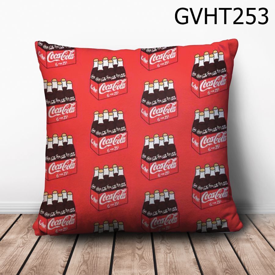 Gối vuông thùng nước coca - GVHT253