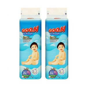 Bộ 2 tã giấy Goo.n size XL 30 miếng
