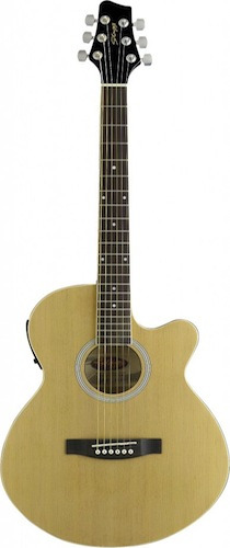 Đàn Guitar Acoustic Stagg SW206CETU-N - Màu N/ BK/ TR