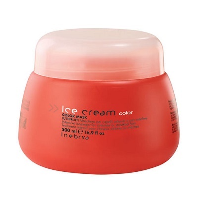 Hấp dầu dưỡng màu tóc nhuộm Inebrya Ice Cream Color Mask - 500ml