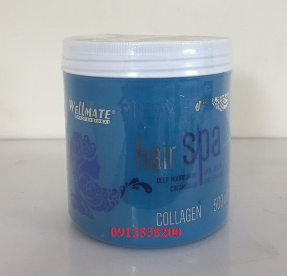 Hấp dầu siêu mượt Wellmate Hair Spa Collagen - 500ml