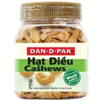 Hạt điều chiên muối Dan D Pak 215g