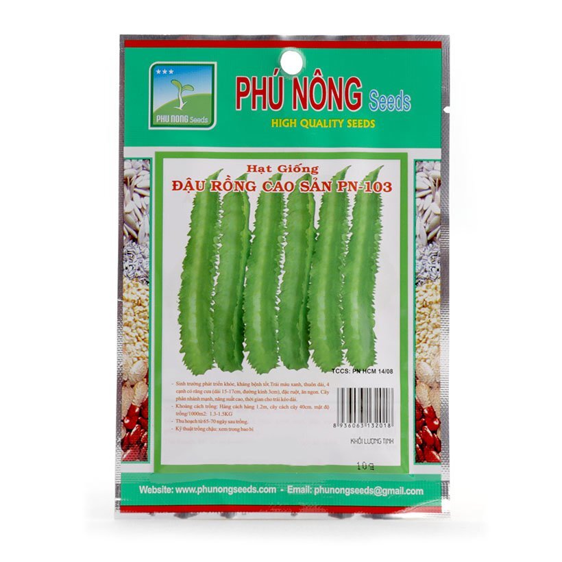 Hạt giống đậu rồng cao sản Phú Nông PN-103 10g