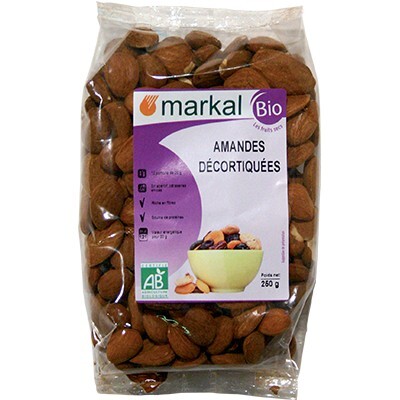 Hạt hạnh nhân hữu cơ Markal đã tách hạt gói 250g