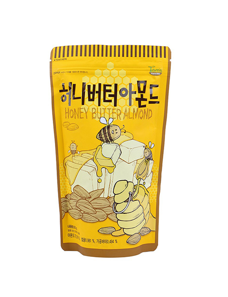 Hạt hạnh nhân tẩm mật ong chiên bơ 250g - Hàn Quốc