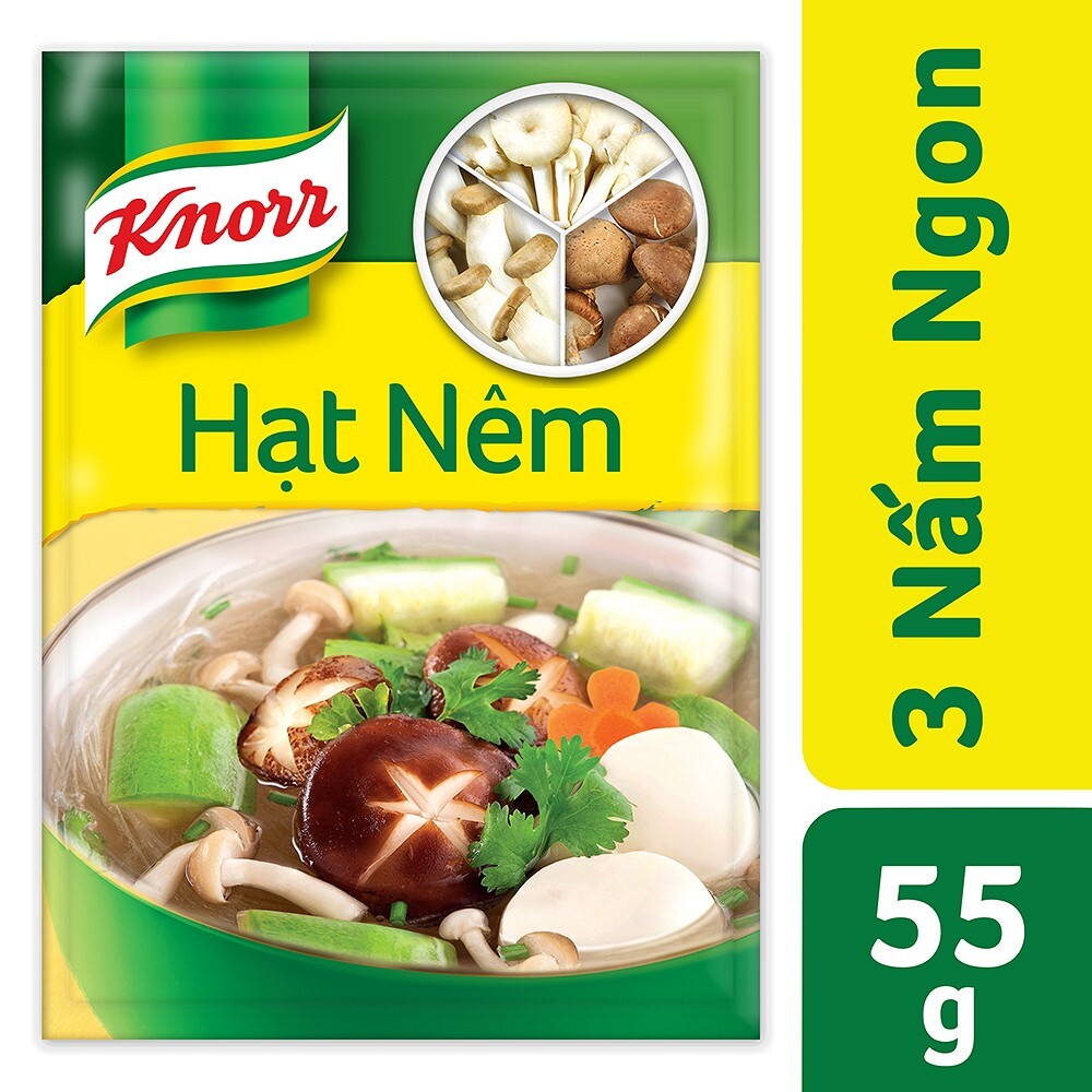 Hạt nêm 3 Nấm Ngon Knorr gói 55g