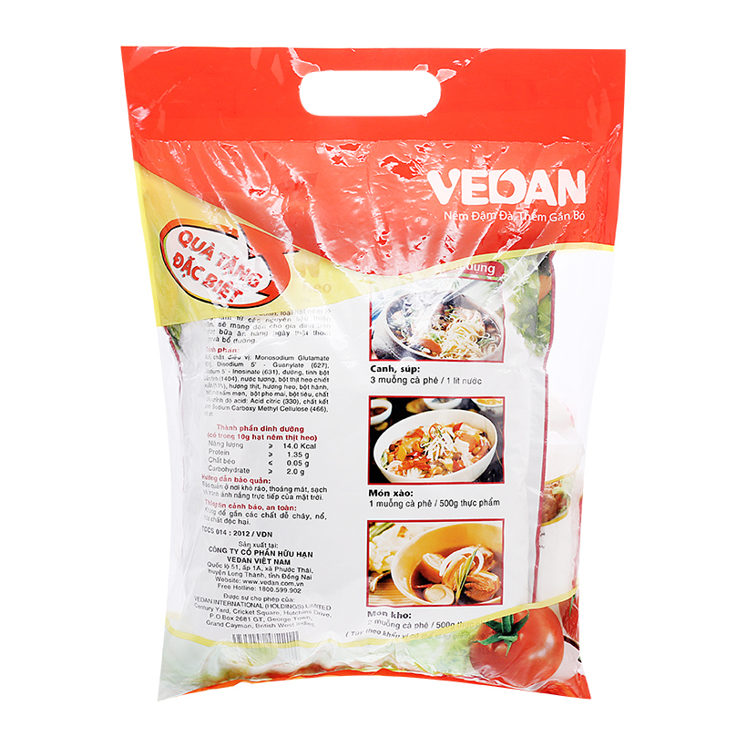 Hạt nêm thịt heo Vedan gói 1kg