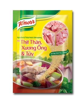 Hạt nêm thịt thăn, xương ống và tủy Knorr gói 450g