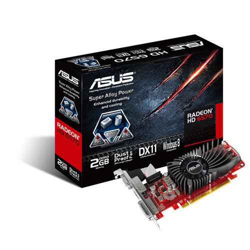 Card đồ họa (VGA Card) Asus HD6570-2GD3-L - AMD Radeon HD6570, 2GB, PCI Express 2.1, 128-bit, DDR3