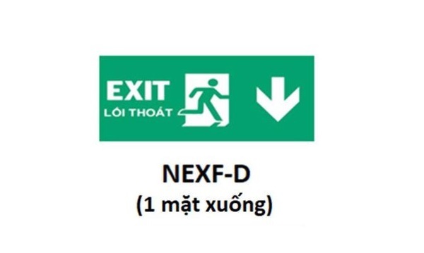 Hình chỉ hướng đèn thoát hiểm Nanoco NEXF-D