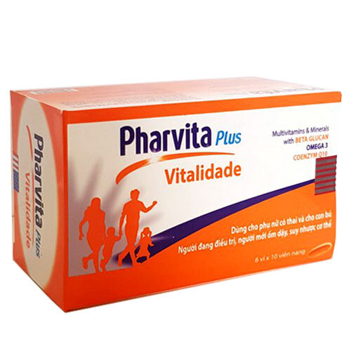 Hỗ trợ giúp tăng cường sức đề kháng Pharvita Plus Vitalidade